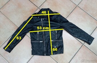 Kožený křivák Zara - M - jako nový - 6