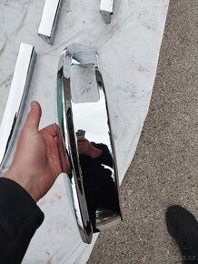 Škoda 100 110 nachromovane narazniky s vyrezom - 6