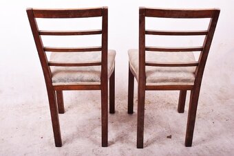 Sada 5 Art Deco židlí z předválečných let Čechy-I - 6