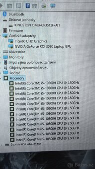 Herní notebook i5 10500h/RTX 3050/512 SSD Windows 11 - 6