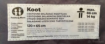 Cestovní skládací postýlka Petite @ Mars - 6