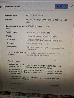 STOLNÍ PC - Rychlí SSD disk,Win10 Home čistá instalace - 6