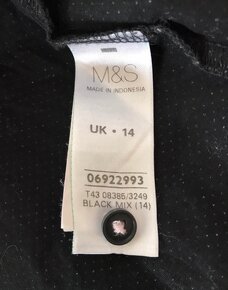 Dámská jemně puntíkovaná košile M&S vel.L - 6
