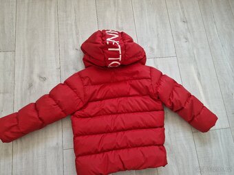 Dětská péřová zimní bunda Benetton XS,vel.4-5 let - 6