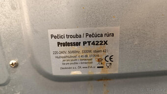 Elektrická trouba s plotýnkami Professor PT422X - 6