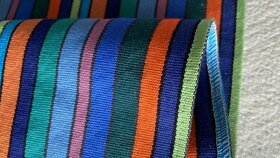 Lehátkovina šíře 140cm barevné proužky - 6