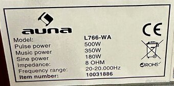 Audio sestava AUNA, 2x50W, DO - 6