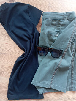 Set KHAKI SUKNĚ+ČERNÉ TRIKO+BRÝLE RELAX - 6
