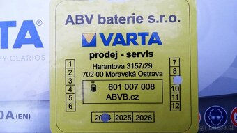 8 měsíců mladá Varta Silver Dynamic E44 12V 77Ah 780A - 6