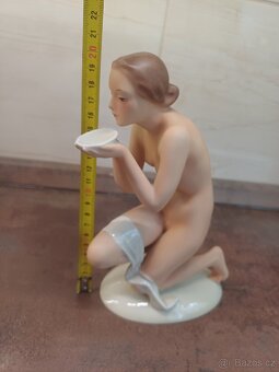 Plastika akt Dívka s miskou PIRKEN HAMMER 1930 - 6