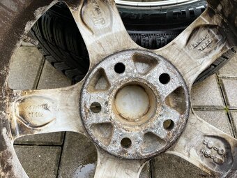 4x alu disky 5x108 R16, pěkné zimní pneu - 6