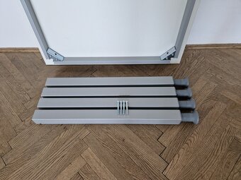 Kancelářský, pracovní stůl bílý, výškově nastavitelný - 6