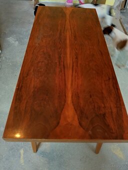 Leštěný retro konferenční stolek - 6