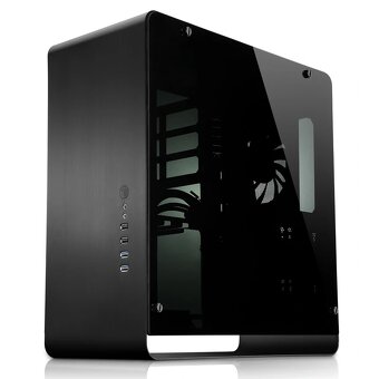 PC skříň Jonsbo UMX4 Black Window, hlíníková, RGB podsvícení - 6