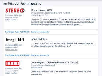 CAMBRIDGE AUDIO AZUR 840C, CD přehrávač s D/A převodníkem - 6