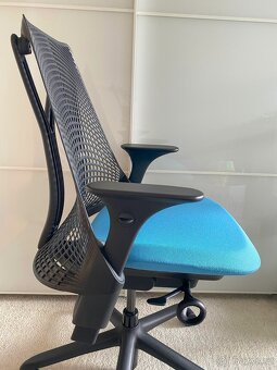 Kancelářská židle Herman Miller Sayl Ocean Blue ZÁNOVNÍ - 6