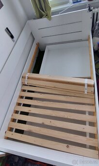 Bílá postel 120x200 vyrobena na zakazku - 6