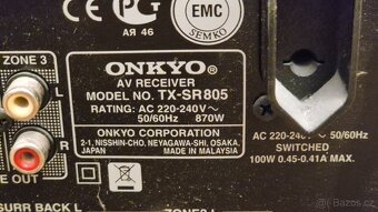 Onkyo TX-SR805 - domácí kino THX® Ultra2 - 6