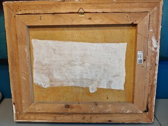 Obraz olej na plátně - Zahrada na pobřeží - 6