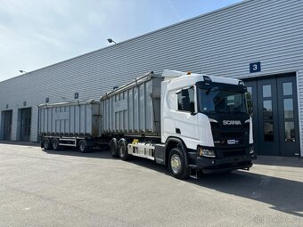 Scania R450 6x4 XT + Vlek Hüfferman / Nosič kontejnerů - 6