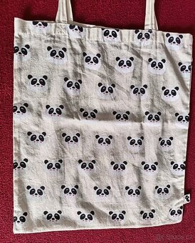 Látková taška + taštička Panda - 6