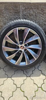 Originál alu Škoda Superb 3 5x112 235/45 R18 - 7,5mm - 6