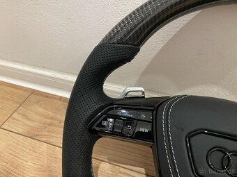 AUDI VOLANT KARBONOVY s AIRBAGOM A6 A7 C8 Q8 S8 SQ8 E-TRON - 6