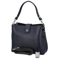 ELEGANTNI KOŽENA KABELKA ŠEDA NEBO ČERNA - NOVE - 6