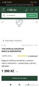 Stříbro, řetízek Olivie - 6