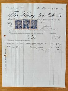 Historické faktury na koloniální zboží z let 1914 - 1926 - 6