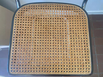 6 x originální konzolová židle THONET S 32 V vídeňská proutě - 6