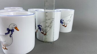 6x Hrnek s husou, porcelán Moritz Zdelauer - 6