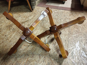 2x starožitný 4-ramenný retro lustr - 6