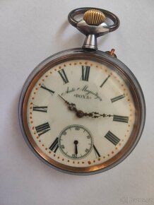 XXL kapesní hodinky DOXA v oceli TOP Stav 67 mm - 6