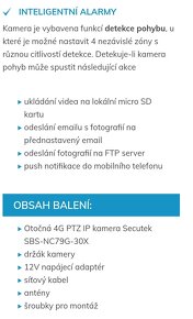 4G PTZ IP kamera secutek na místa bez el.proudu - 6