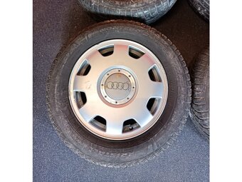 ALU disky AUDI 5x112 R15 6Jx15H2 ET 45 se zimními pneu 195/6 - 6