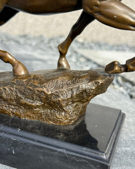 Bronzová socha Valkýra na koni nordická bojovnice decorace - 6