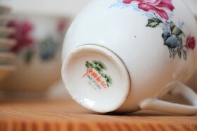 Vintage servis na čaj/kávu čínský květinový - 6