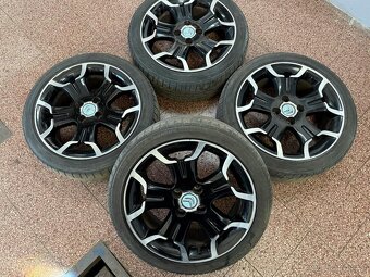 Originální Alu kola R17 Citroen DS3, 205/45R17 letní - 6