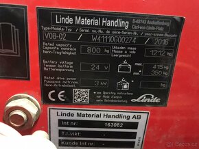 Paleťák Linde V08-02 - 6