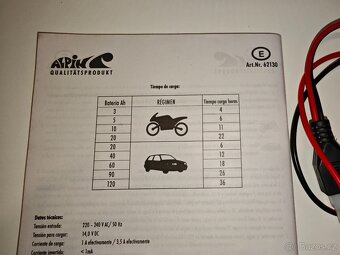 INTELIGENTNÍ NABÍJEČKA ALPIN 12V TYP M35. - 6