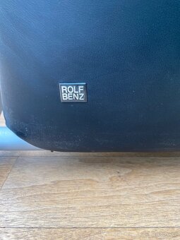 Černé kožené křeslo Rolf Benz - 6