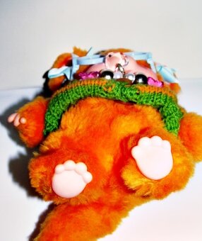 RETRO Mončičák monchichi, monchhichi vzácné Nyamy kotě - 6