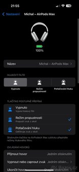 Apple AirPods Max – stříbrné, Lightning (2023), TOP stav - 6