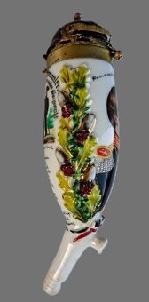 Top Sběratelská porcelánová vojenská fajfka - ruční malba - 6