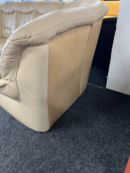 Sedací souprava rohová - kůže - 6