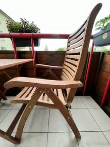 Zahradní/ balkonový masivní dřevěný nábytek - 6