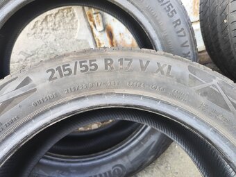 17"zánovní letní pneu Ćontinental 215/55/17 = 6400Kč/4ks - 6