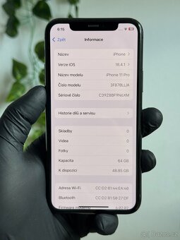 iPhone 11 Pro 64GB - 100% baterie - 6