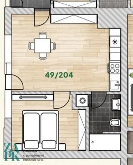 Prodej apartmánu 2+kk, 46m2, Lipno nad Vltavou, ev.č. 01121 - 6